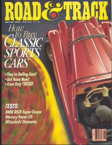 ROAD & TRACK 1991 JUNE - CHRYSLER GHIA FALCON, VIGOR